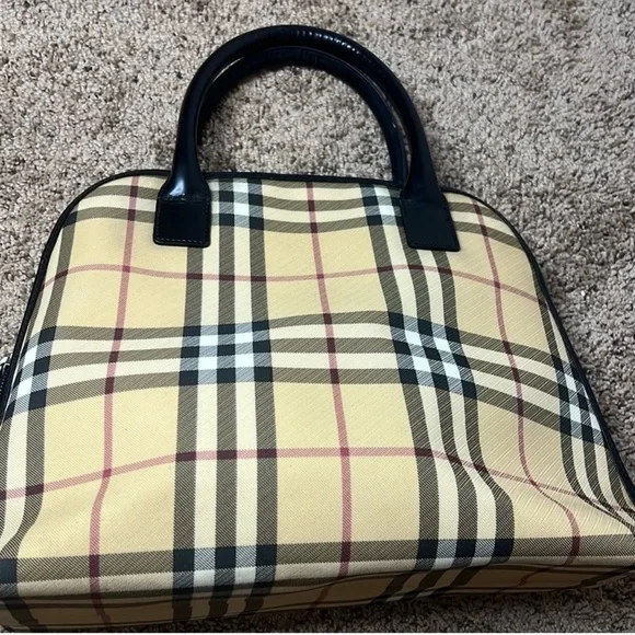 COPY - Burberry vintage tote bag, hand bag nova check plaid. - Picture 2 of 11